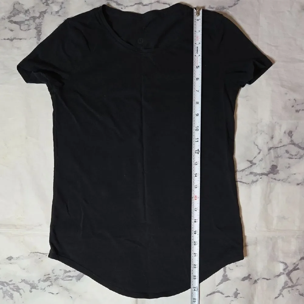 Lululemon Black Scoop Neck Tee